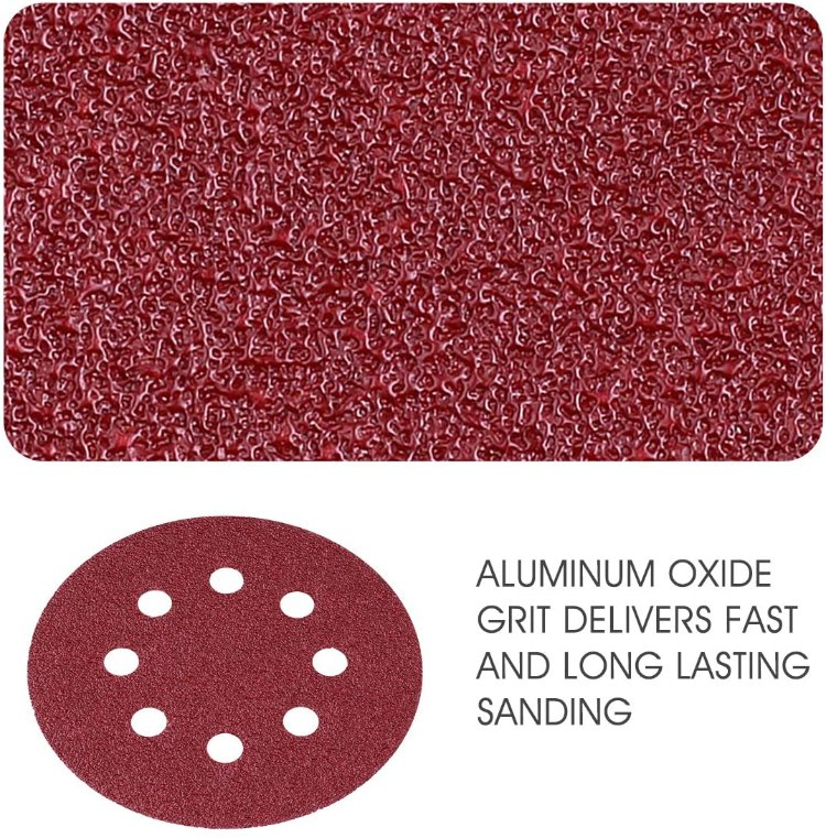 Шлифовальный диск 125 мм, оксид алюминия, красный