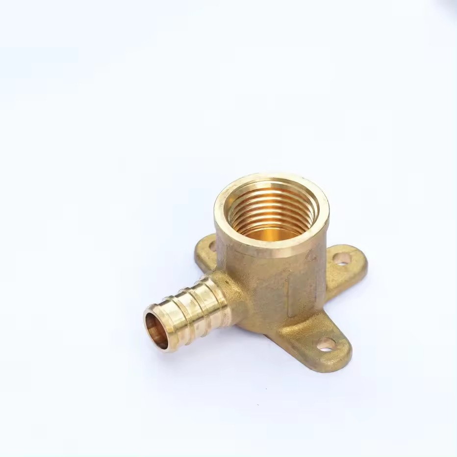 Lead Free Brass Crimp Pex Fittings 1/2 Inch Female Drop Ear Elbow 90 Degree 1/2 Inch Female Thread Plumbing Fitting