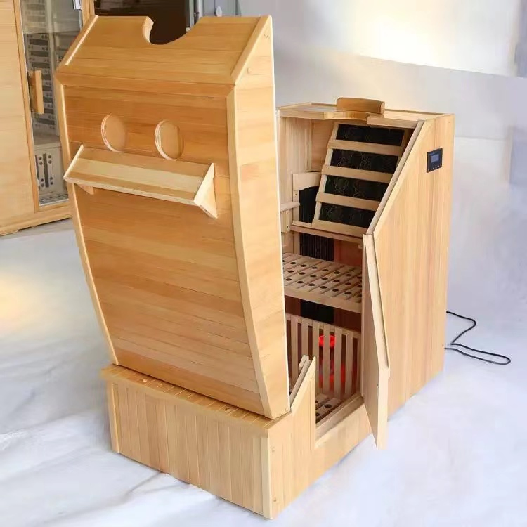 Инфракрасная сауна-купол для одного человека из канадской хемлока