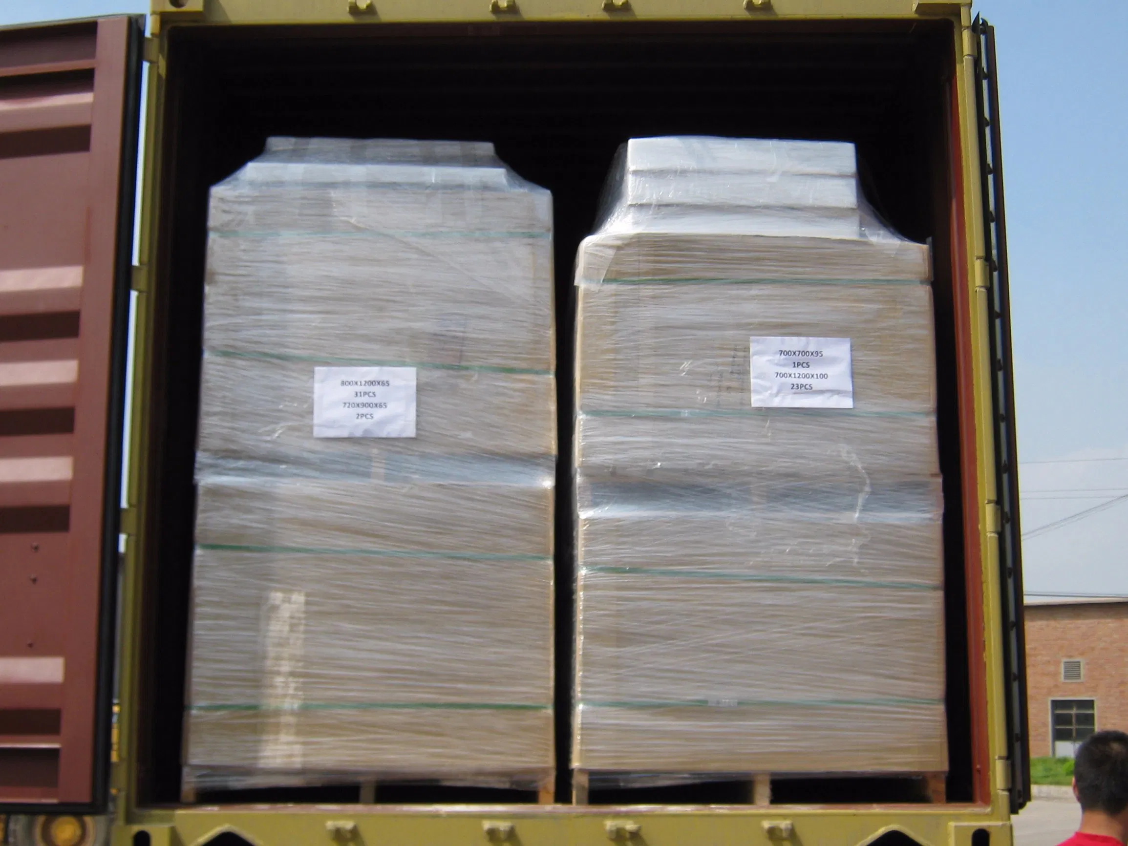 Ocst-7001400110 White Rectangle Ceramic Shower Tray in Size 700X1400X110mm