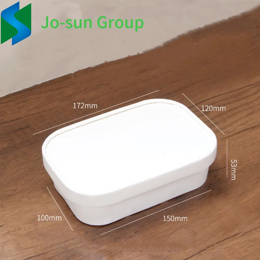 Jo-Sun Hot Sale Take Away Rectangle Container Square Salad Snack Box Bowl