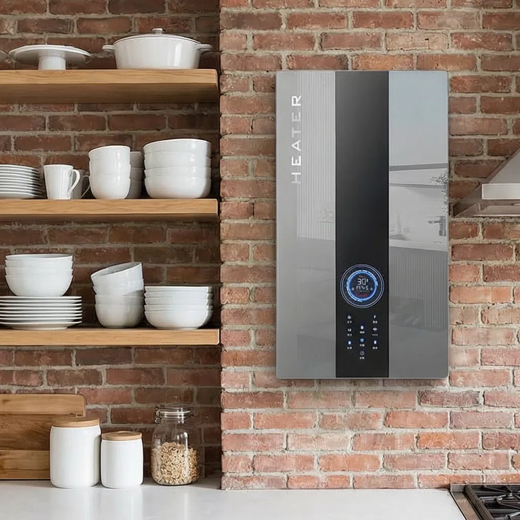 Electric Wall-Mounted Boiler in Silver with Dual Water Pumps and OEM Support