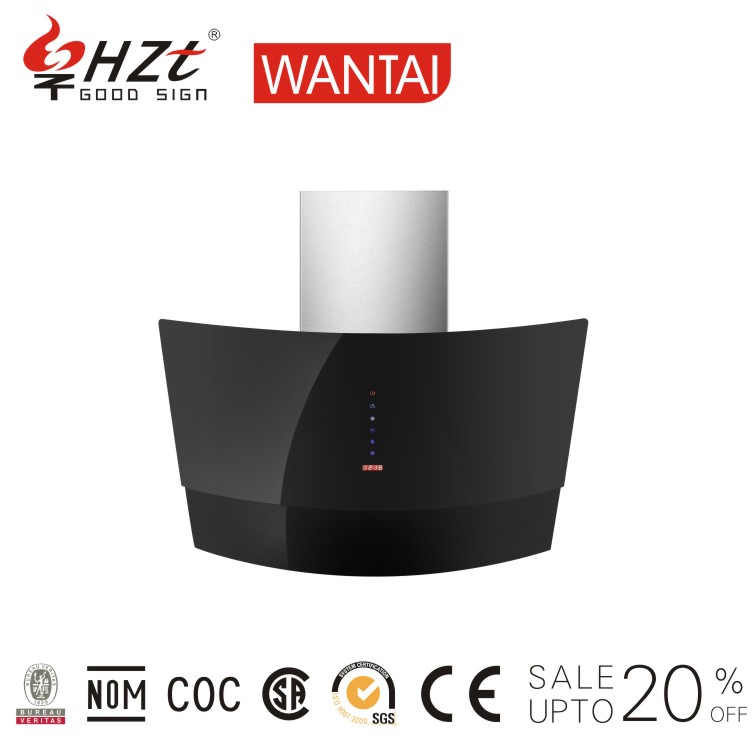 Premium 36 Inch Wall Mount Temper Glass 900 Cfm Range Hood with Gesture Control, 900 Cfm Exhaust Fan, Touch Control, LED Lights, China Manufacturer