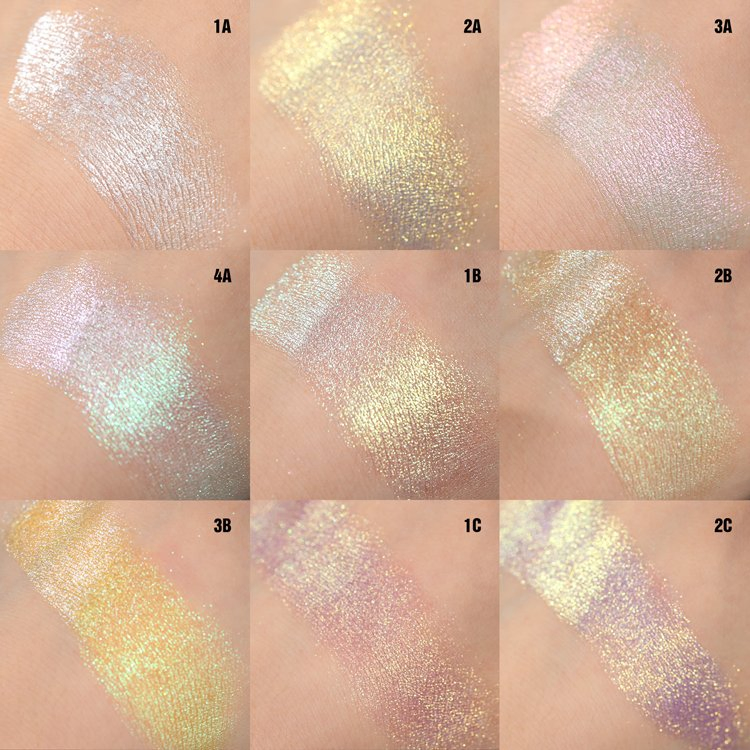 Make Your Own Brand Pressed Powder Multi-Chrome Diamond Shiny Highlighter Eyeshadow
