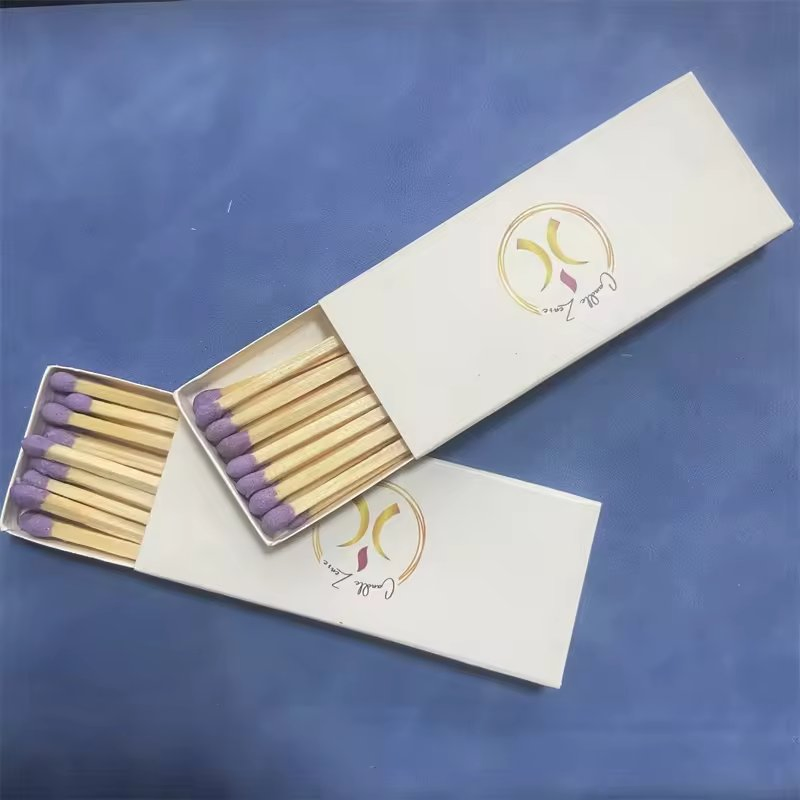 Wholesale Pink Safety Wooden Stick Matchbox Home Matches Colorful Safety Matches