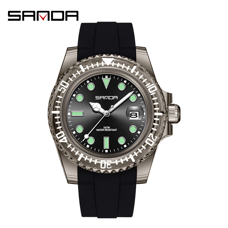 Quartz Watch Fashion Sports Style Waterproof Calendar Casual Creative Student Wristwatch