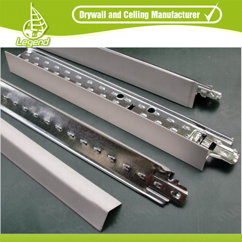 Manufacturer Light Keel Structure Construction 3D Grooved Tee Grid Baking Finish Channel