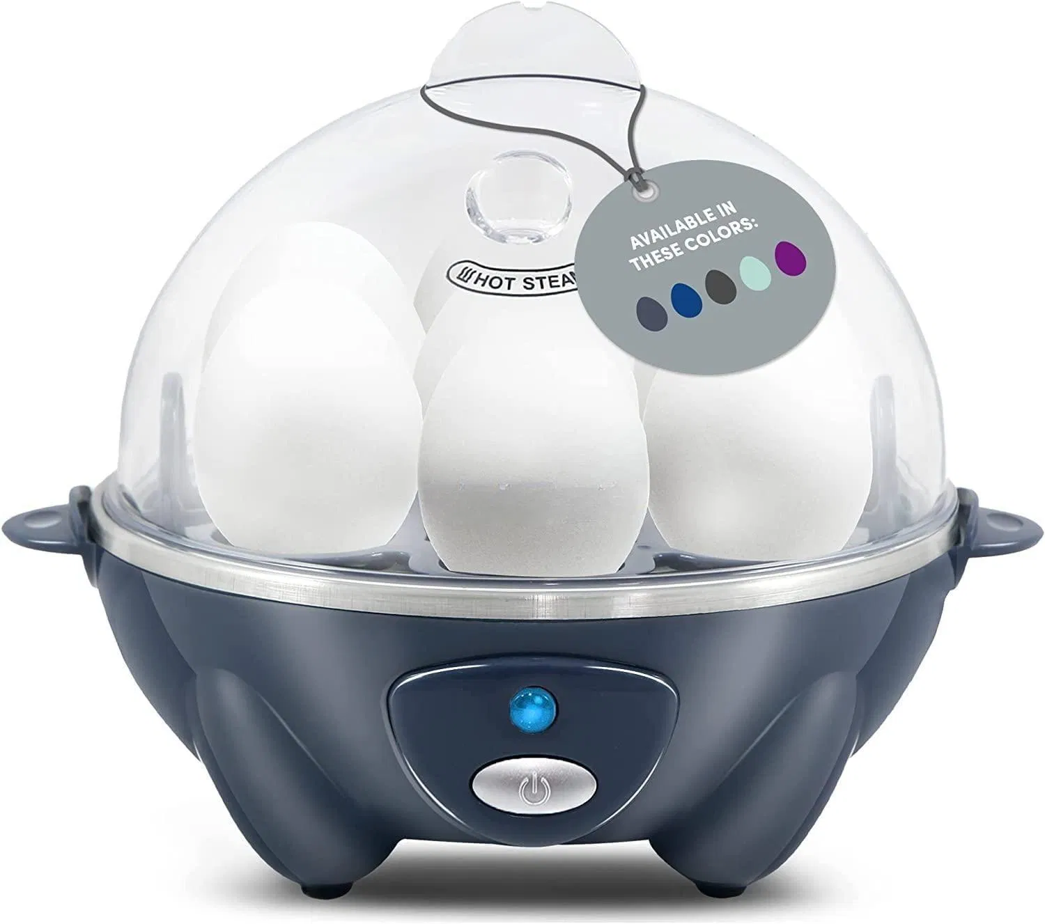 7 Easy-to-Peel Alarm Auto Shut-off Hard Rapid Egg Poacher Cooker Boiler