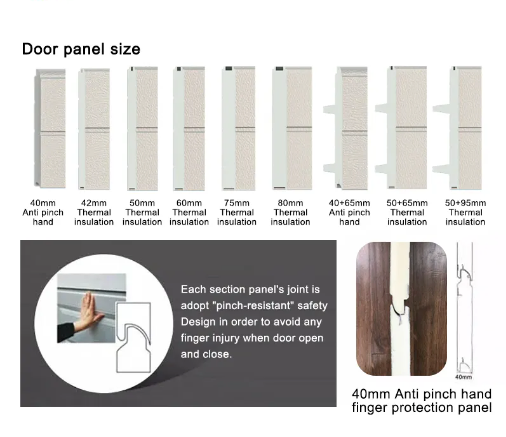 Factory Wholesale Garage Door Panel Sectional Panel Sandwich Panel 40 50mm