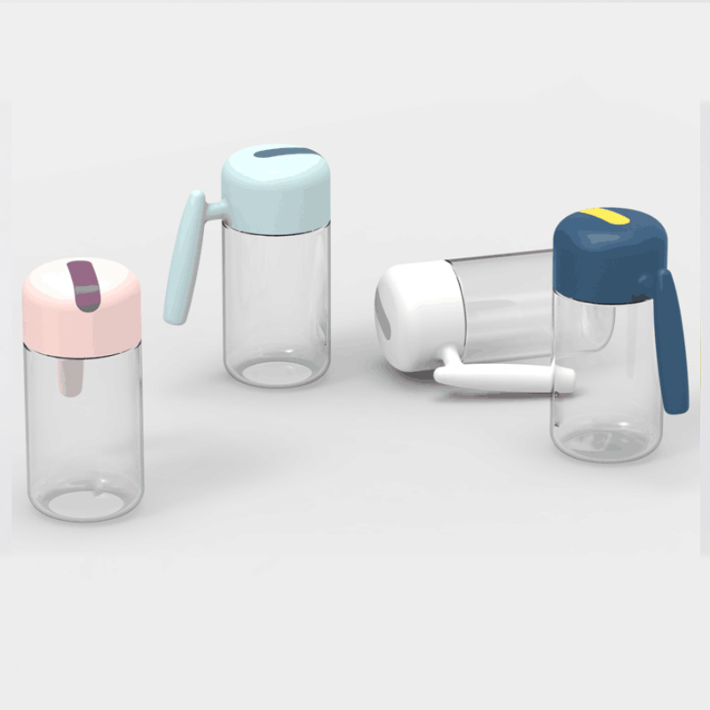 Kitchen Oil Bottle Borosilicate Glass Oiler 400ml