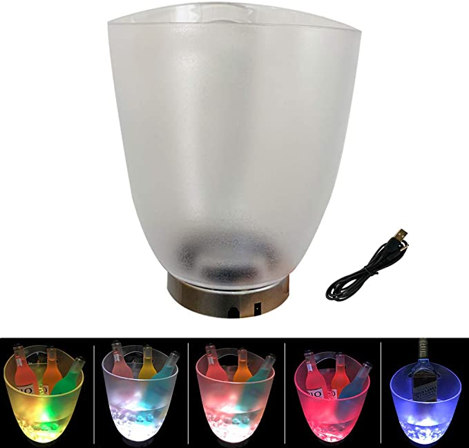 4L Multi Colors Changing LED Ice Bucket