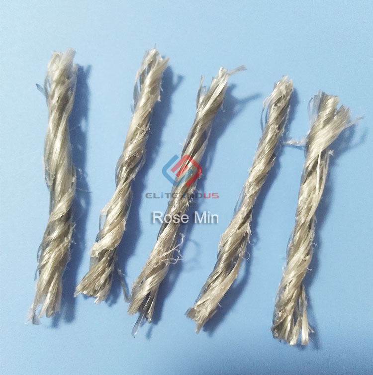 54mm Fireproofing Durability Polypropylene Twist Fiber