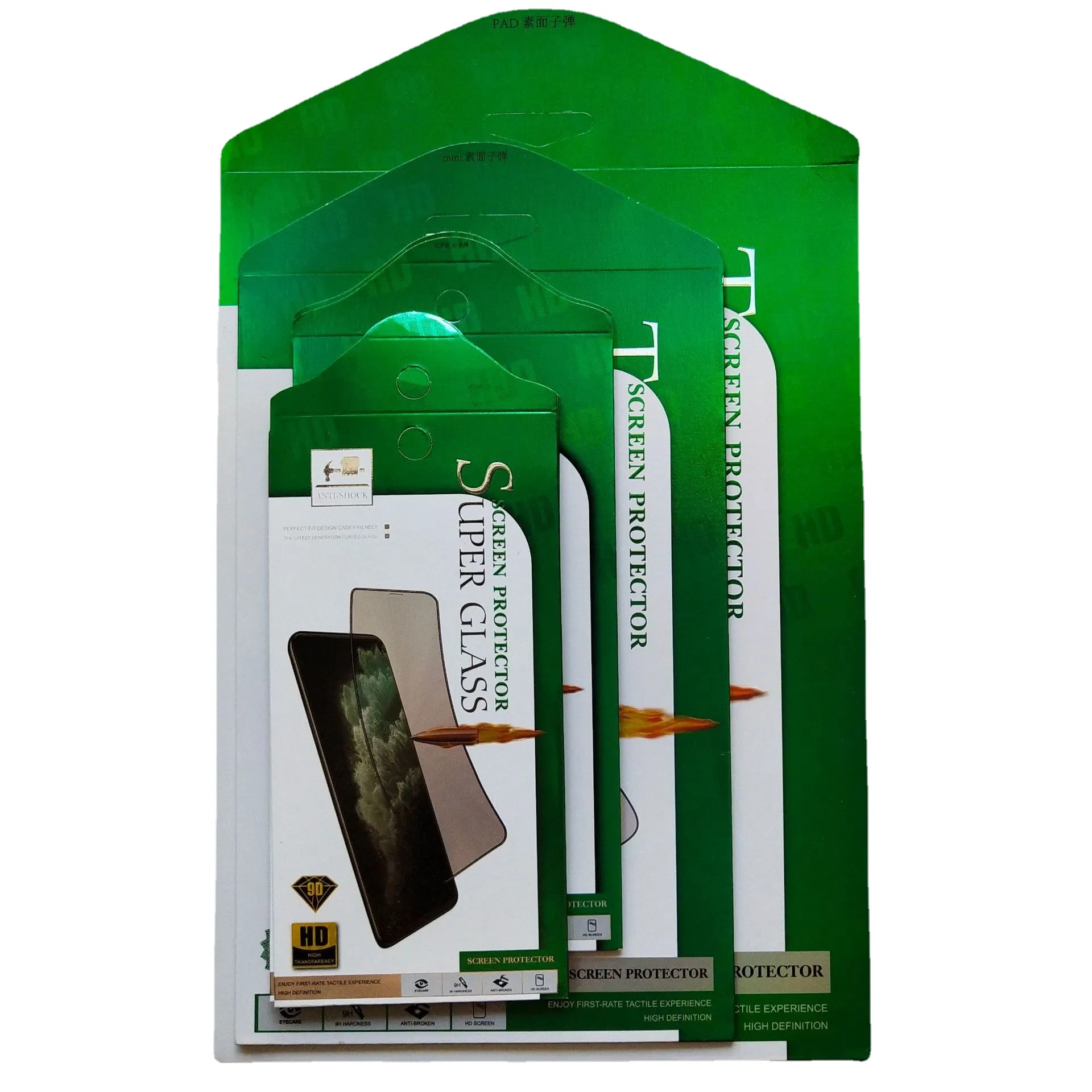 Упаковочная коробка для защитных стёкол для телефона