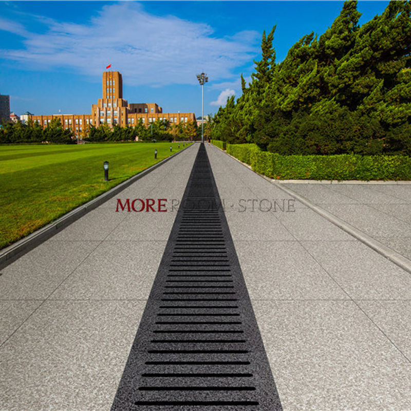 Плитка тротуарная гранитная 60x120 см, черно-серая, 2 см