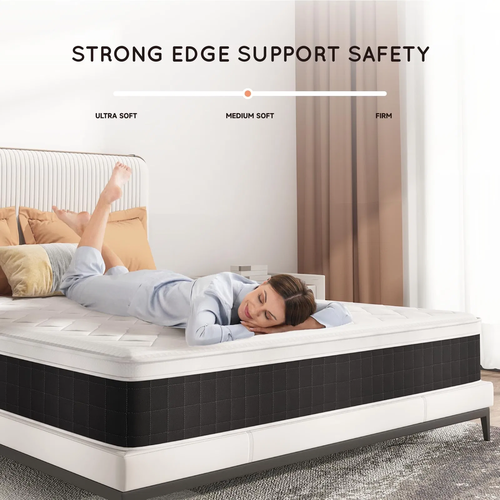 Queen Mattress 12 Inch Hybrid Mattress - Memory Foam & Individually Pocket Coils Springs