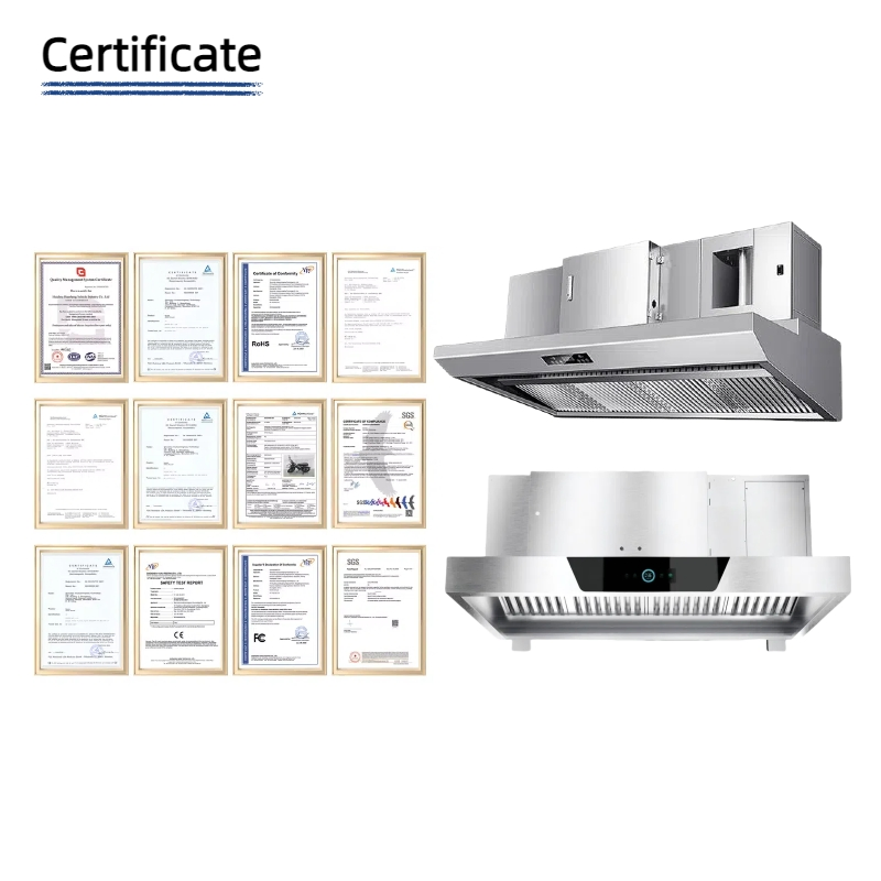 Mass Produced Integrated Range Hood Reduces Factory Costs