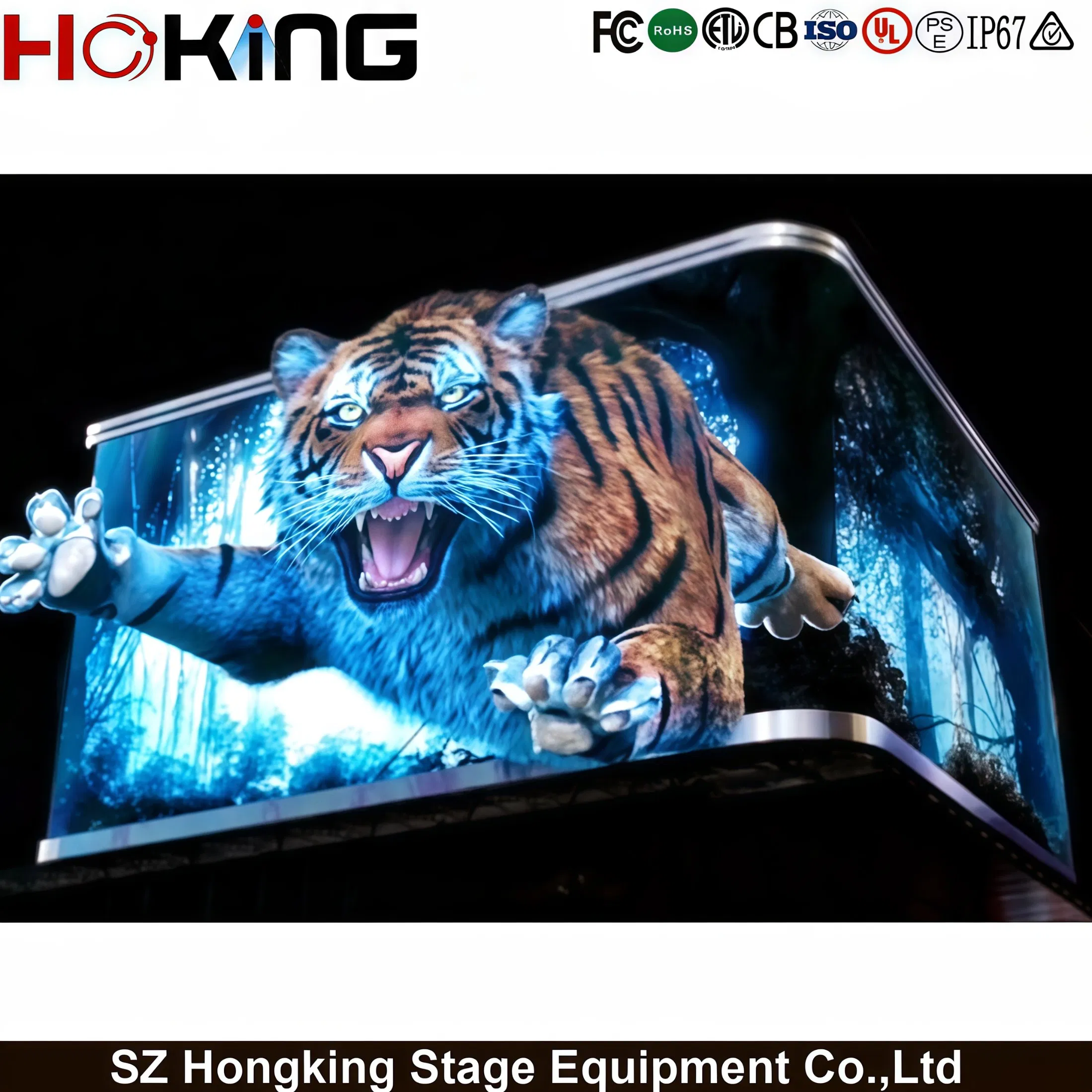 Full Sexi Video 1080P Energy Saving Outdoor 3D P6.67 P8 P10 HD 7680Hz Advertising Billboard LED Display Screen