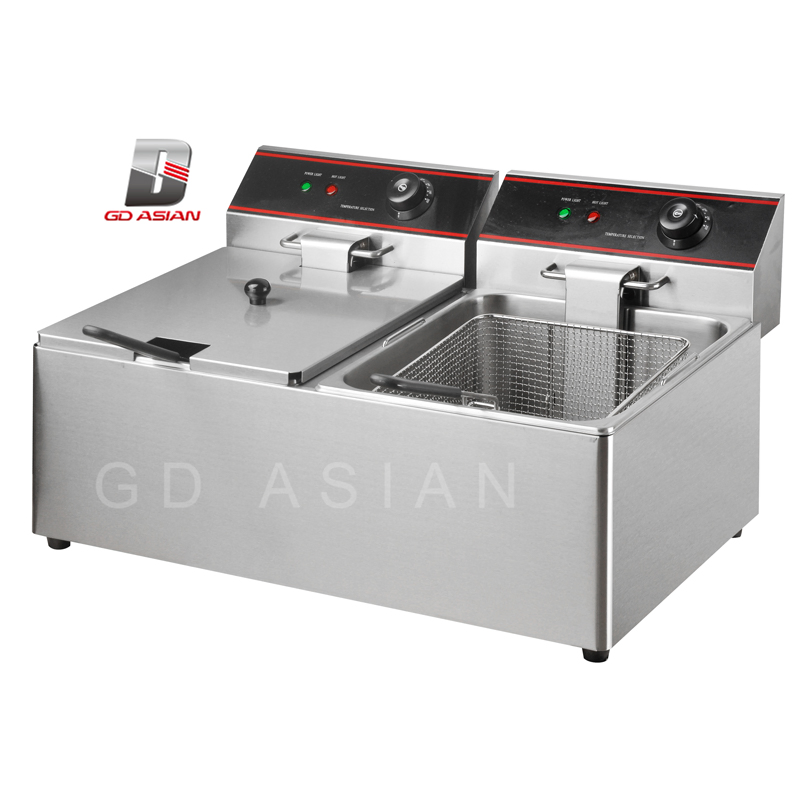 8L*2 Double Commercial Stainless Steel Electric Fryer