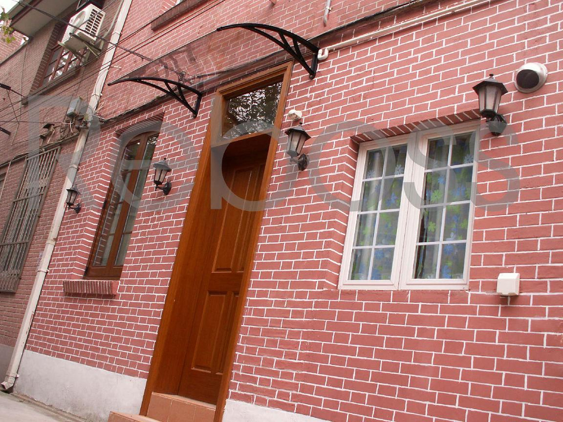 Vertical Slat Polycarbonate Window Canopy D1200A-L: Simple Style Shed