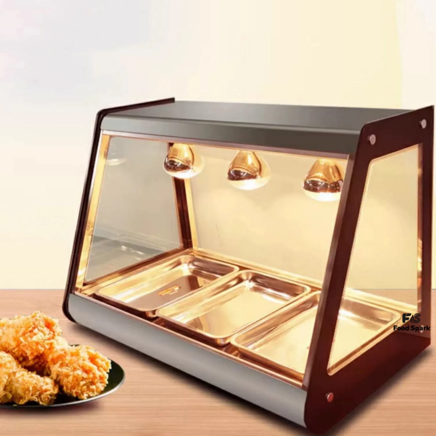 Dual Zone Food Warming Cabinet with Separate Controls for Dry and Moist Heat Applications