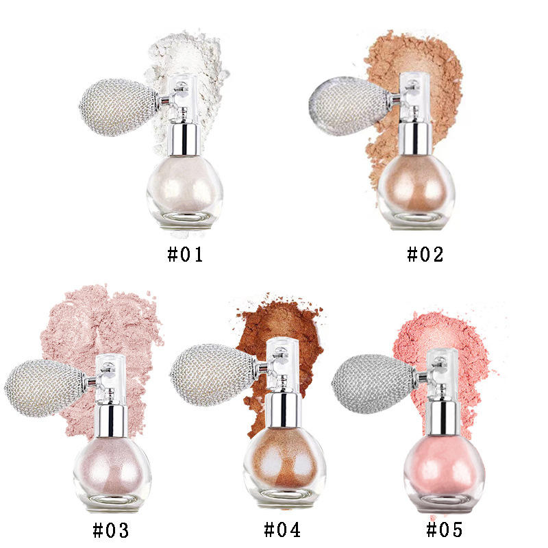 Seline Girl 5 Color 3G Glitter Powder Spray Body Highlighter
