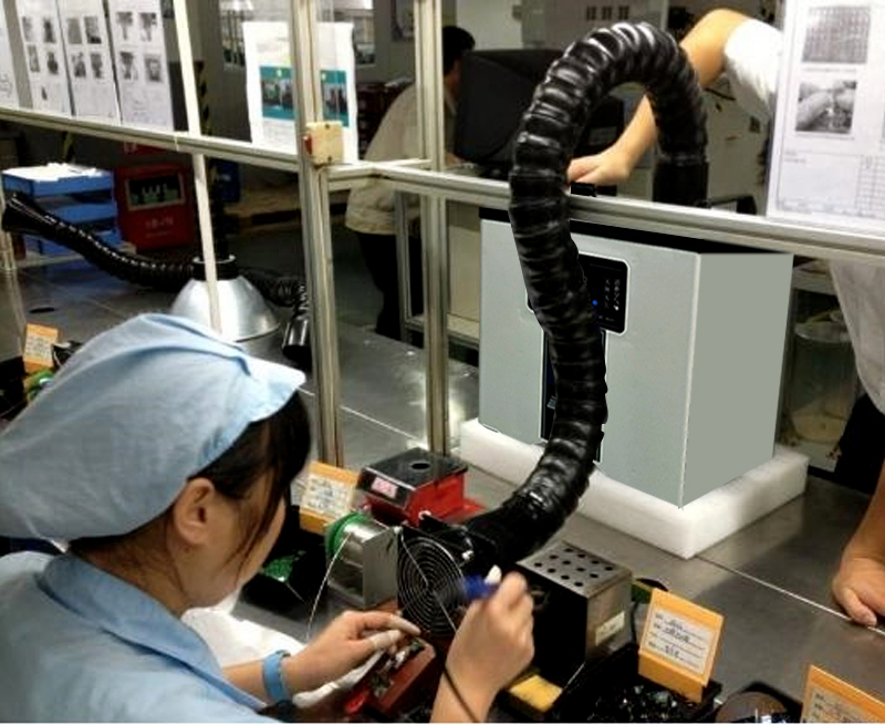 Popular Beauity Salon Medical Exhaust Fume Extractor with Low Noise Air Cleaning Equipment