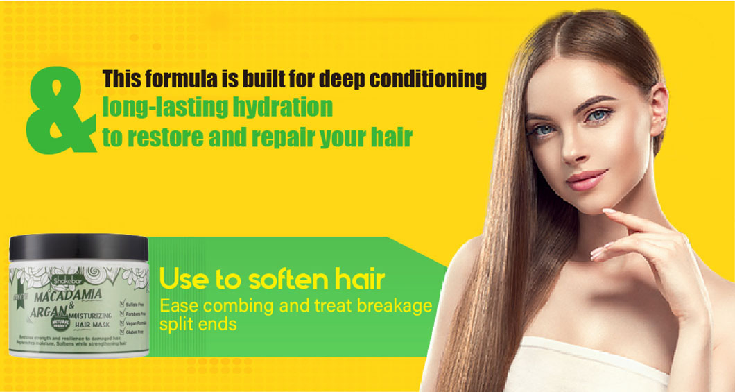 Hair Mask Use to Soften Hair Ease Combing and Treat Breakage Split Ends and Dry Scalp