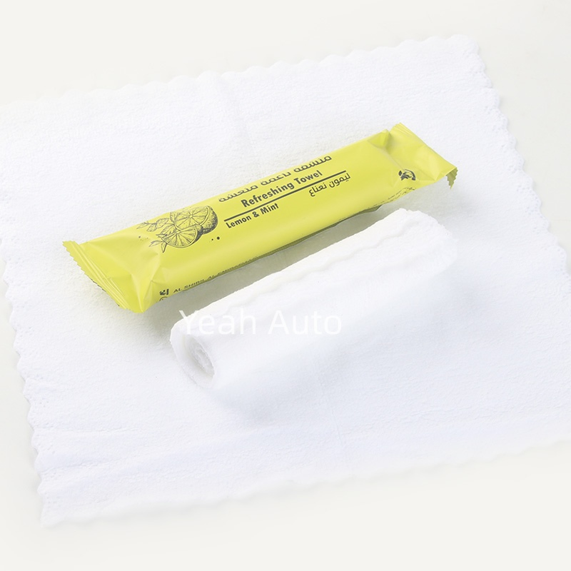 220GSM Microfiber Fabric Wet Towel 24*24cm Refreshing Wet Towel Disposable Wipe
