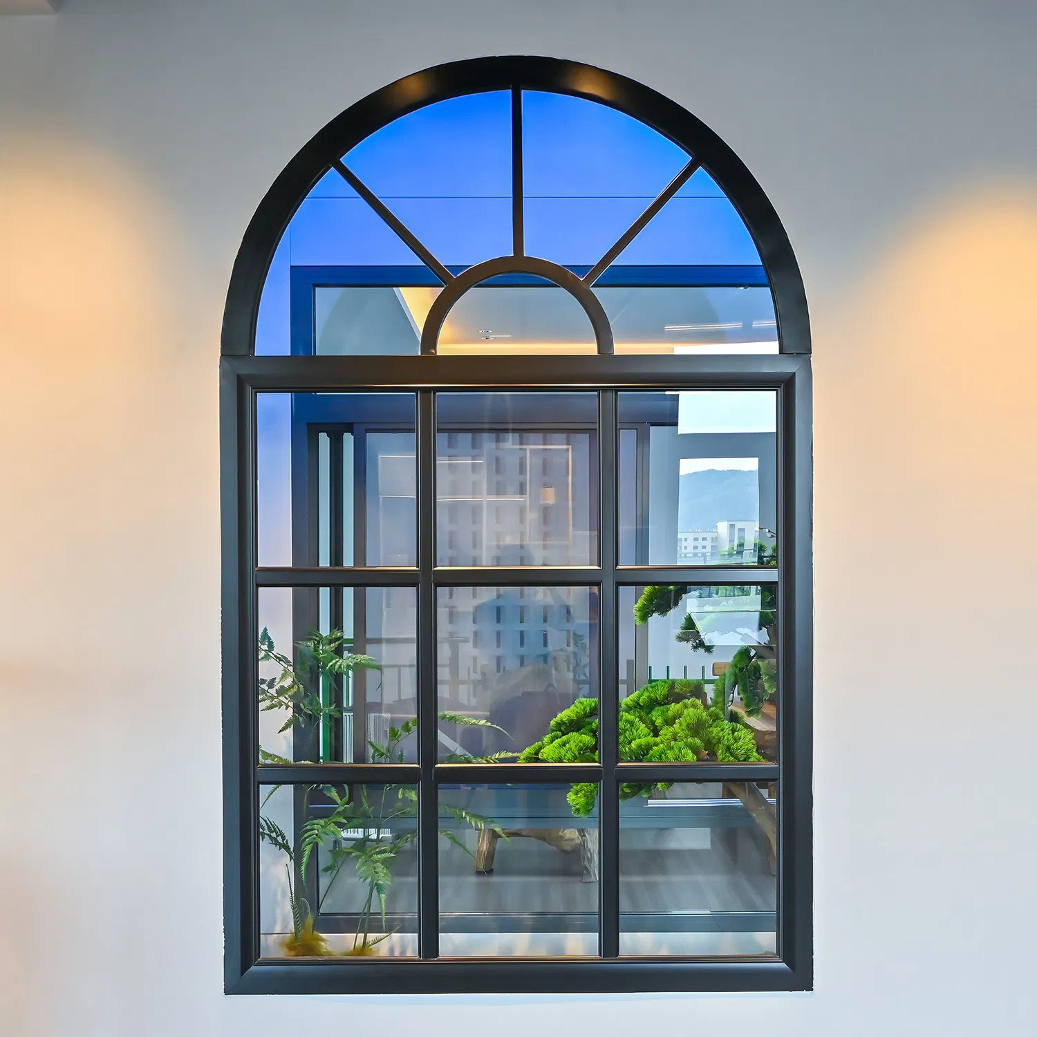 High-Performance Thermal Insulation Energy Saving Tempered Glass Frosted Privacy Design Modern Home Fix Window High Quality Aluminum Widnow Frames