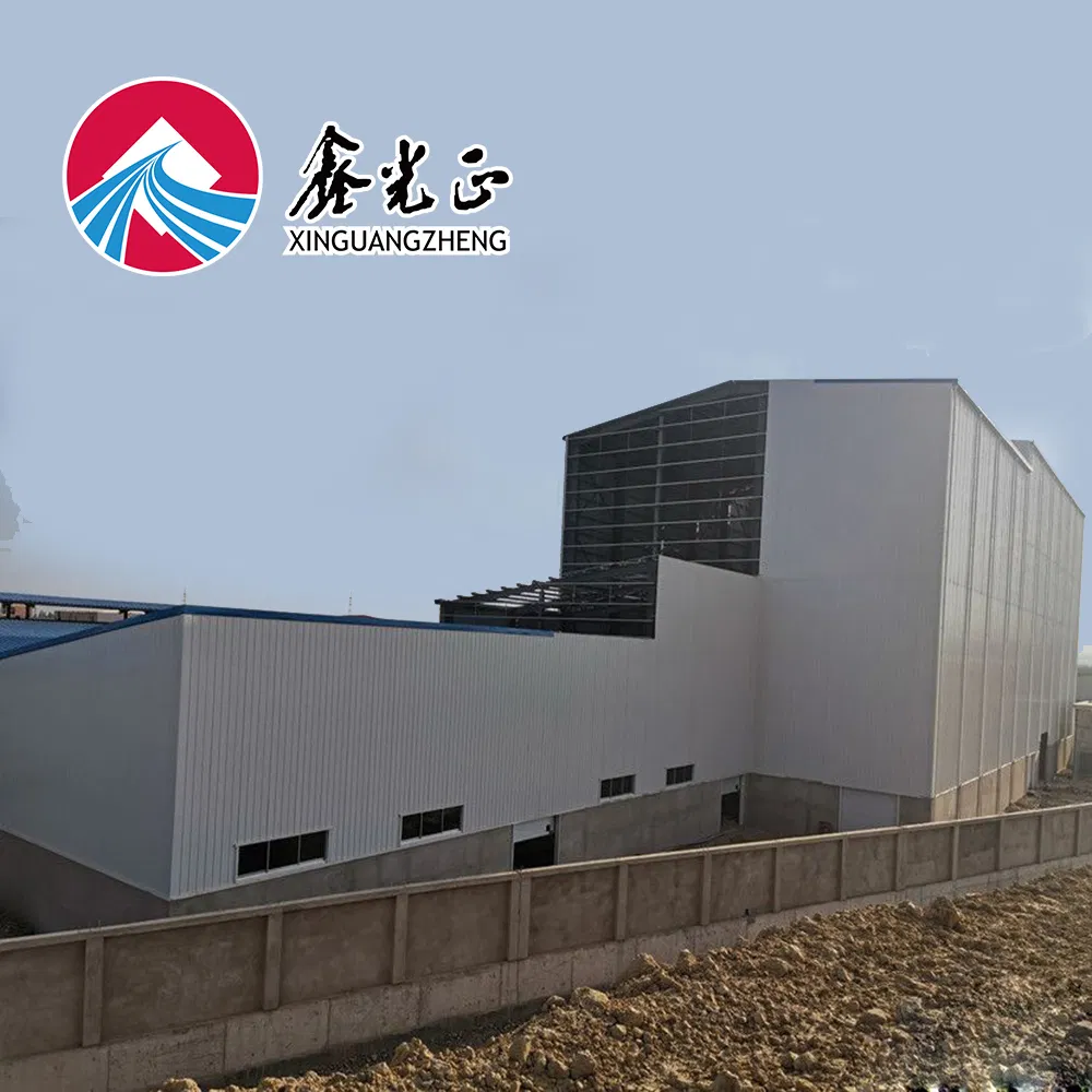 Algeria Q355b Warehouse Steel Structure Hangar Ceramic Factory Prefabricated Building