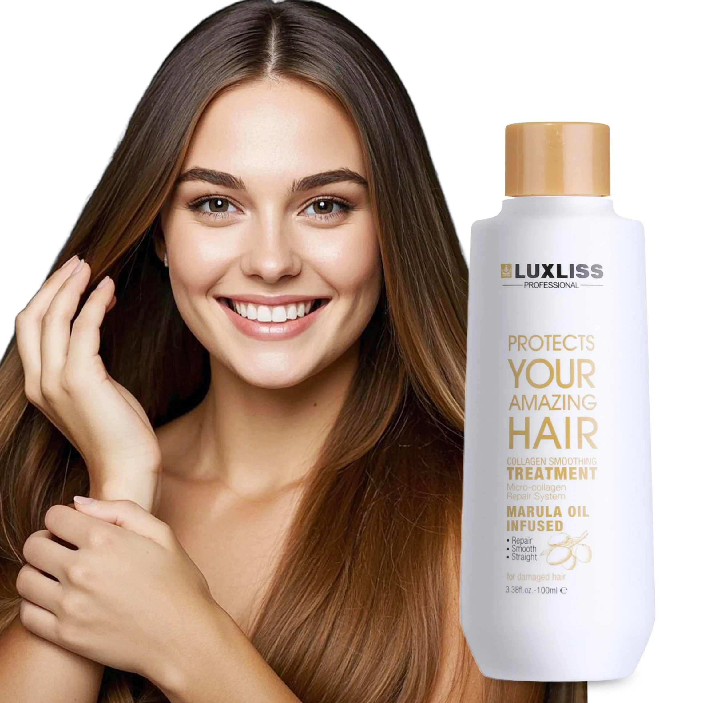 Luxliss Hair Salon Products Straightening Cream Smooth Damaged Collagen Hair Treatment