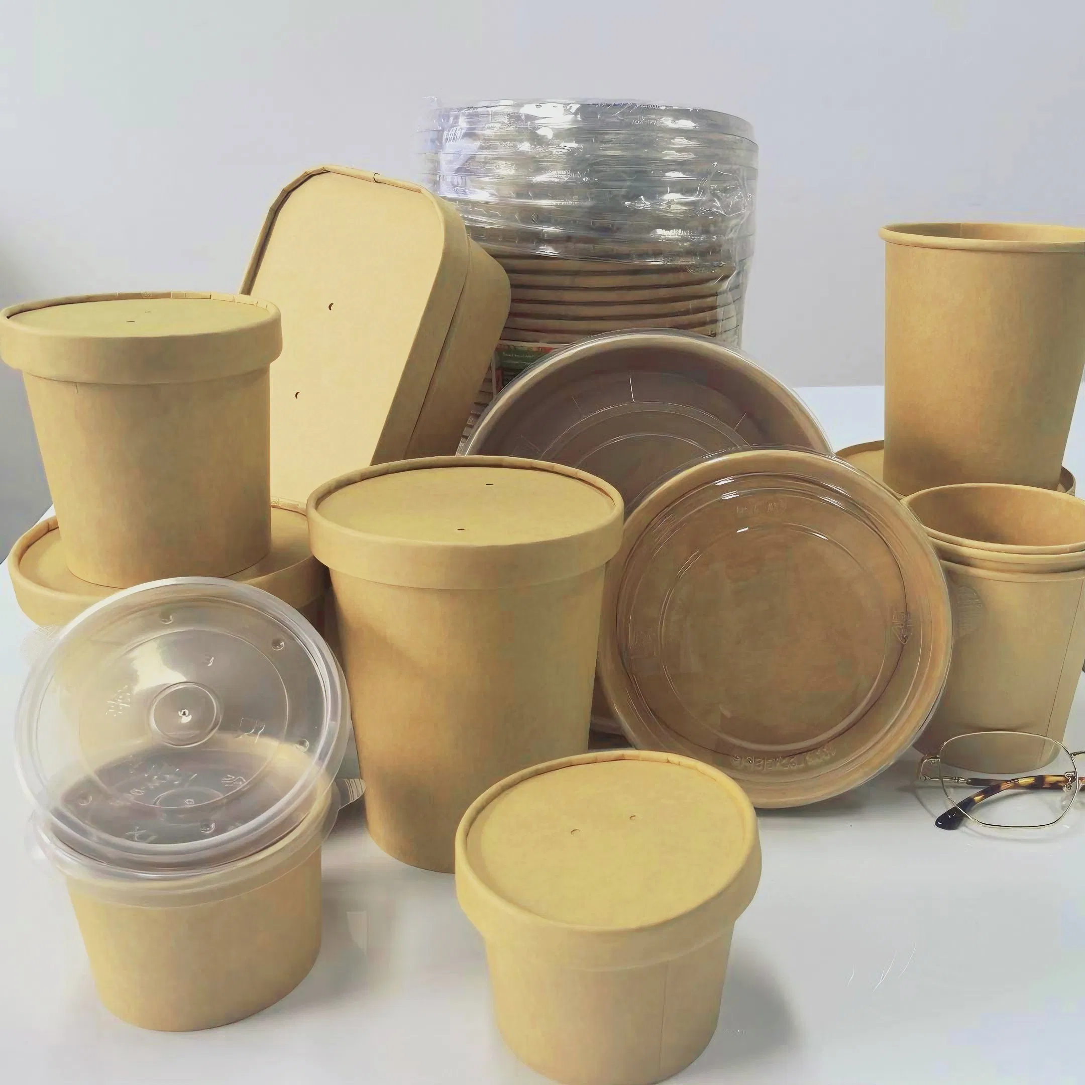 Эко-контейнер для супа и салата Kraft