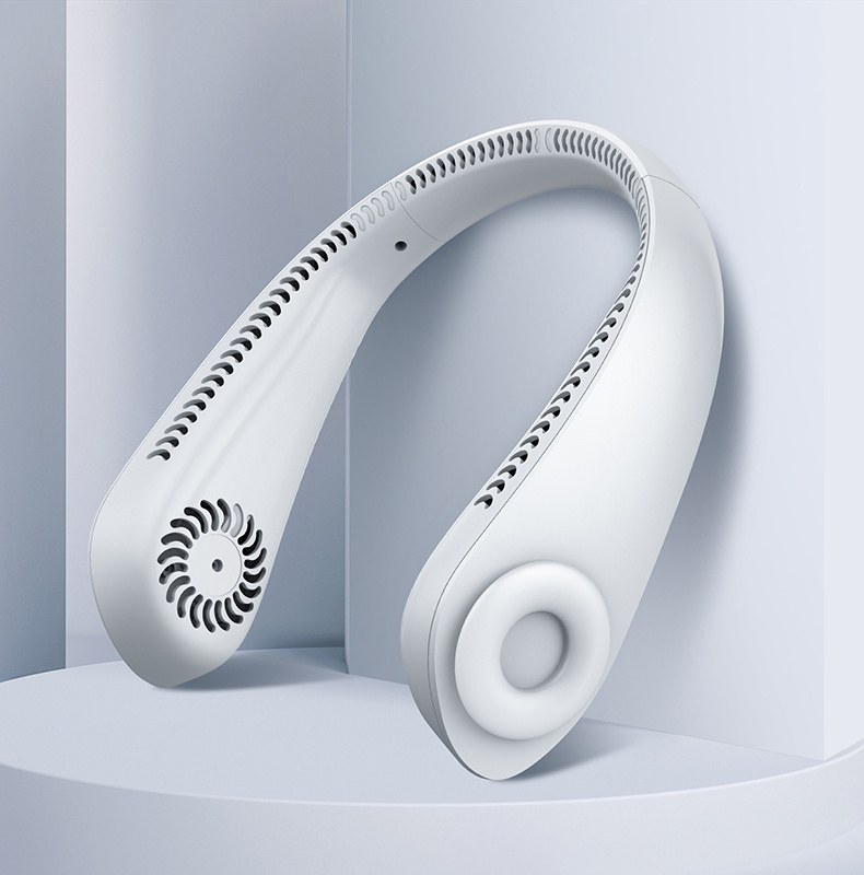 Hot Selling Portable Rechargeable Air Cooling Fan 360 Degree Bladeless Hanging Neck Fan