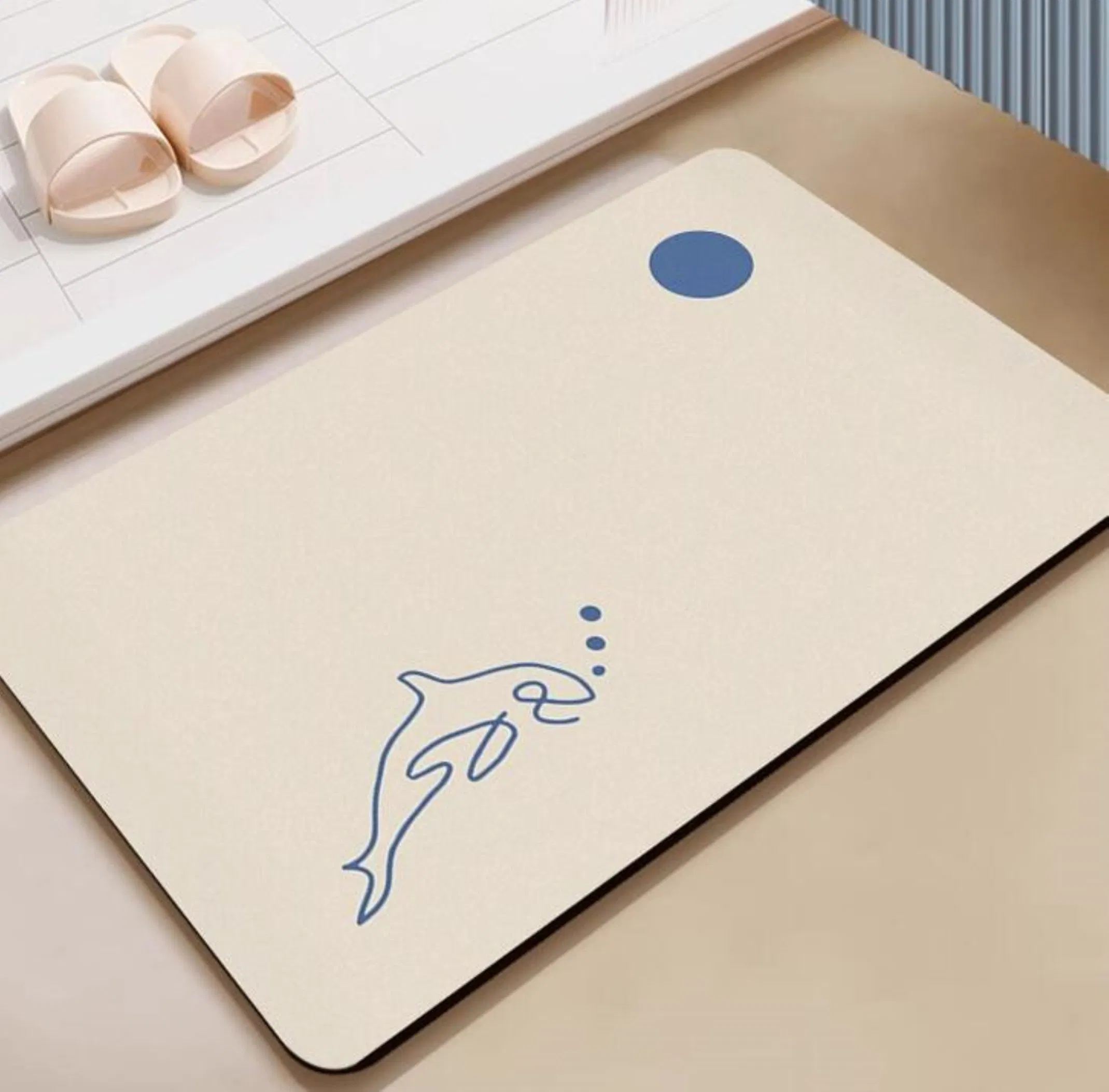 Non-Slip Modern Kitchen Bathroom Mat Diatom Mud Mat