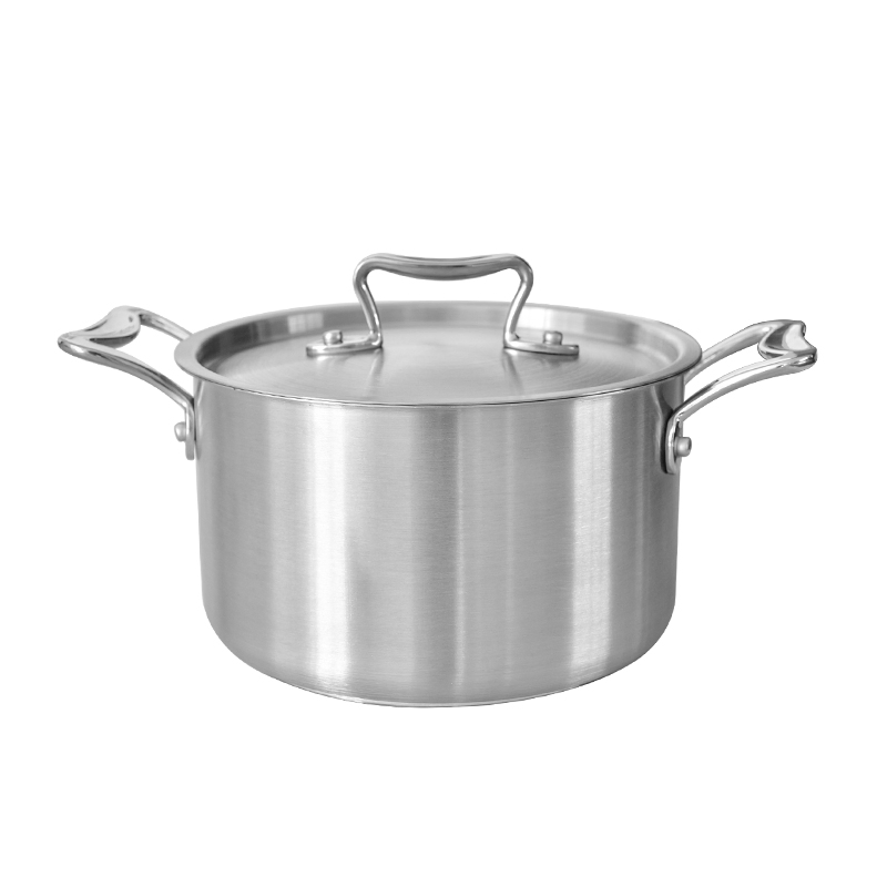Кастрюля из нержавеющей стали с крышкой, 4-16 л