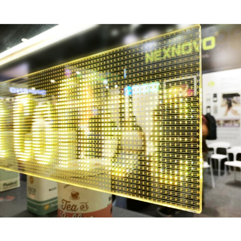 Ultra Bright Transparent LED Display Glass for Windows