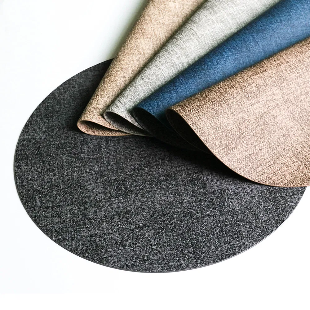 Nordic Style Western Leather Dining Table Mat Cross-Border Wholesale Luxury Anti-Scalding Insulation Pad Waterproof Oil-Proof