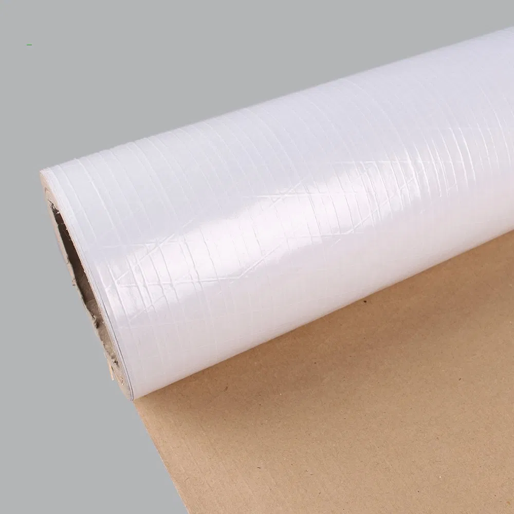 Reinforced White PP Film Scrim Kraft Paper Roll Thermal Insulation