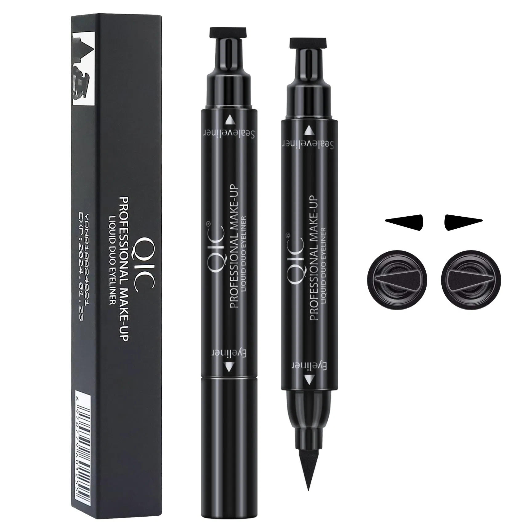 Customizied Color Eyeliner Lasting Waterproof Quick Drying Cotton Core Eyeliner with Stamp