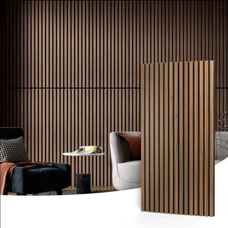 Wooden Slats Environmentally Friendly Natural Sound Insulation Boards Wooden Wall Panel Sound Absorption Sound Absorption Ceiling