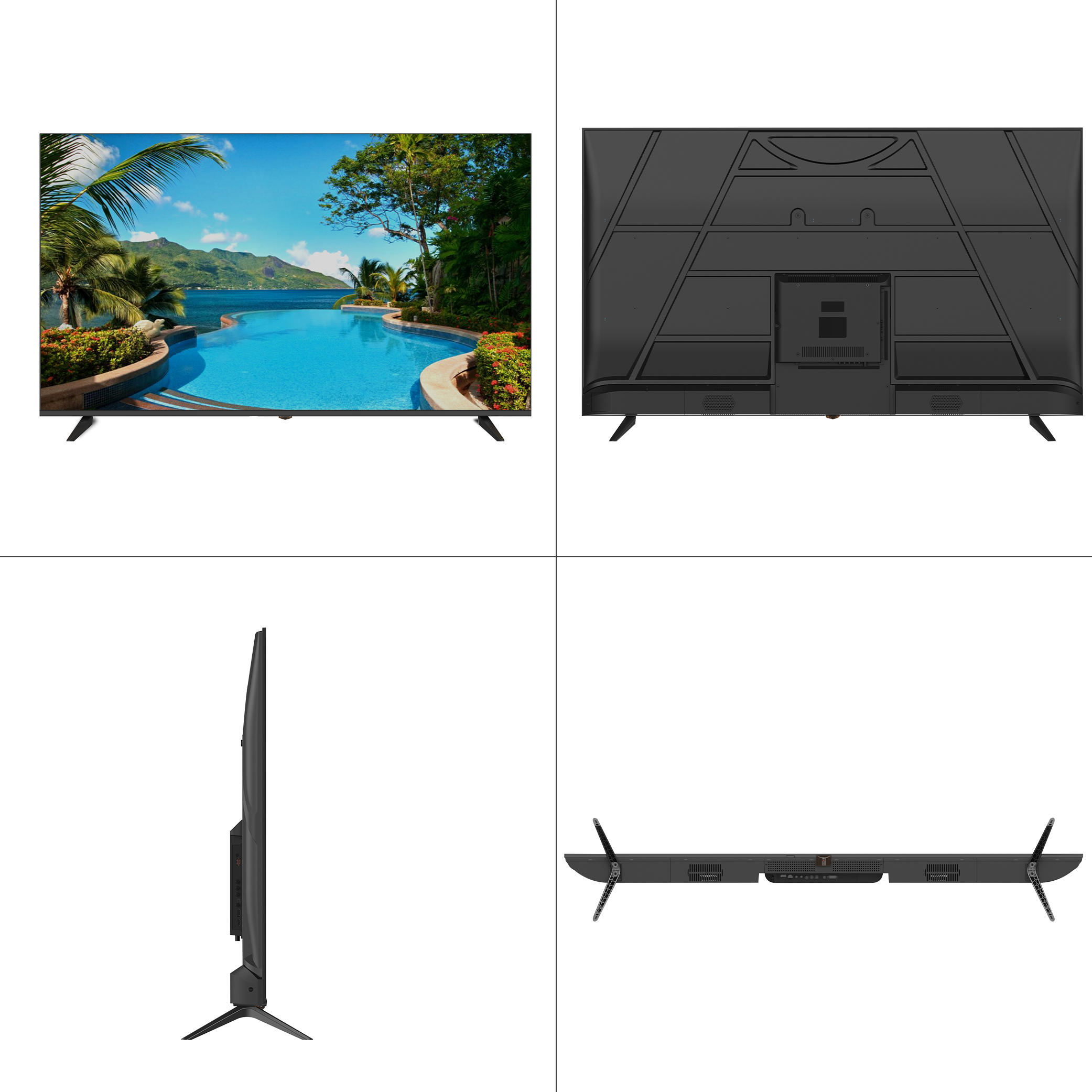 Телевизор Smart TV 43-80 дюймов 4K QLED Android безрамочный MiniLED