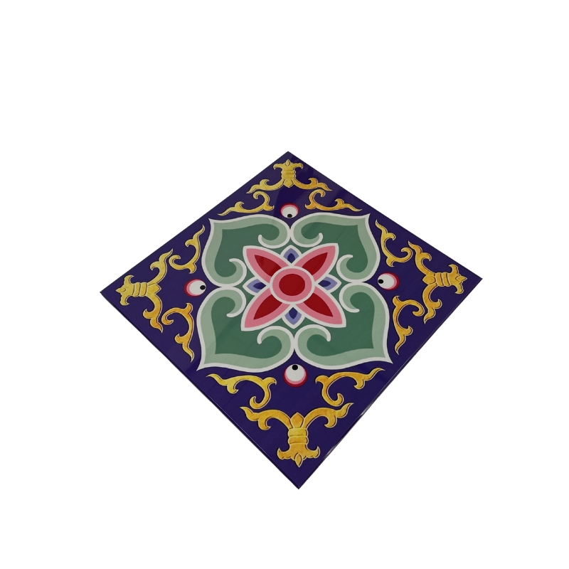 Colorful 3D Relief Ceiling: Custom Aluminum, Traditional Style