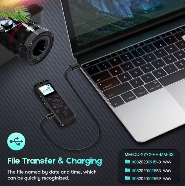 Professional Recording Chip Dual Microphone Mini Digital Voice Recorder 8g Sk288