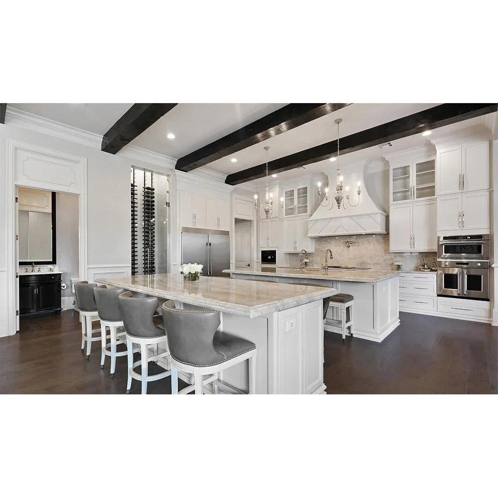 Modern American Style Solid Wood Kitchen Cabinet for Kitchen Furniture