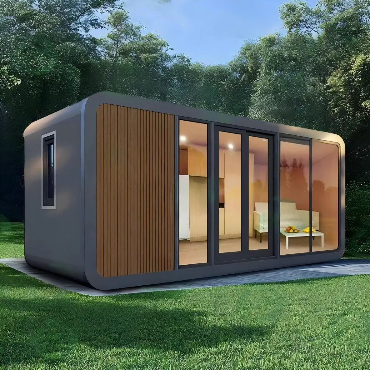Hotel Container Home Sleep Pod Mobile Tiny House Apple Cabin