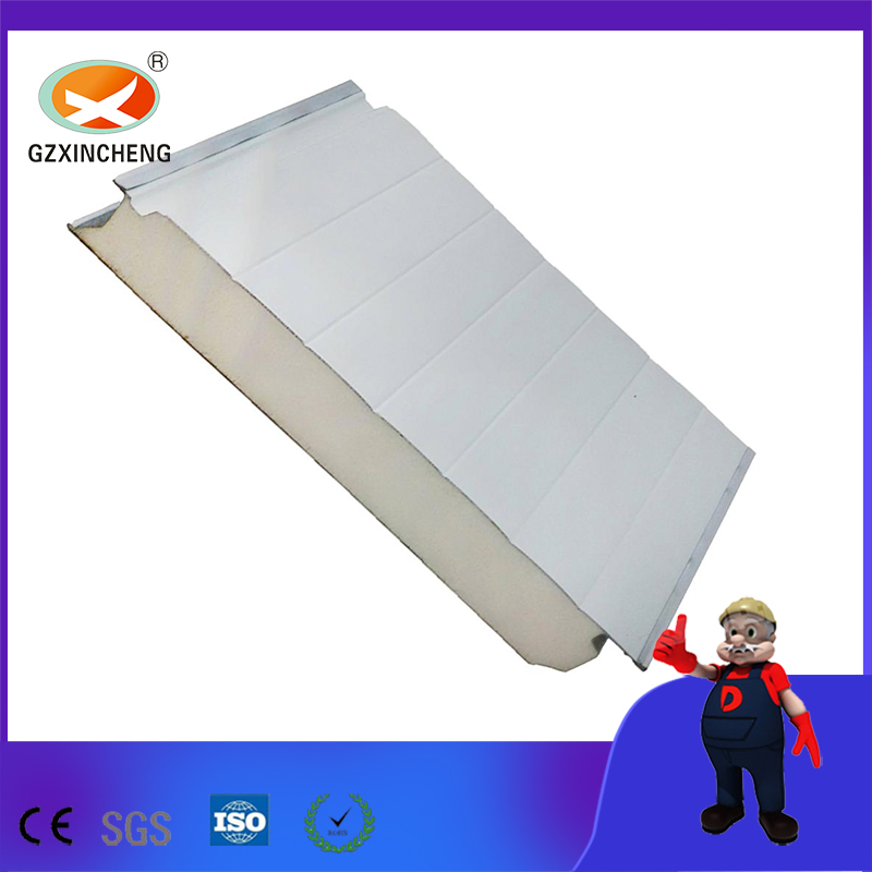 Fire-Proof Thermal Insulation Cold Room PU Sandwich Panel for Roof