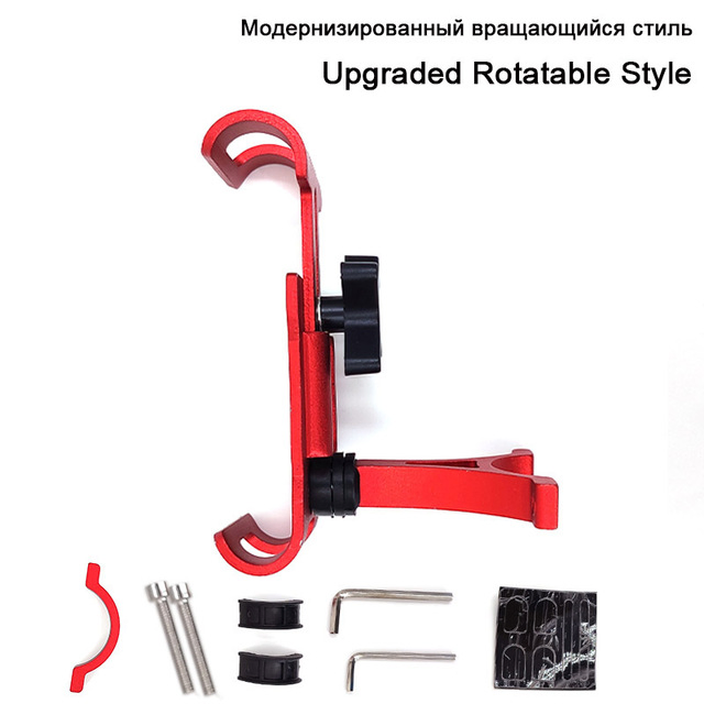 Custom Logo Metal Motorcycle Bike Phone Holder Aluminum Alloy Anti-Slip Bracket GPS Clip Universal Bicycle Phone Stand for All Smartphones