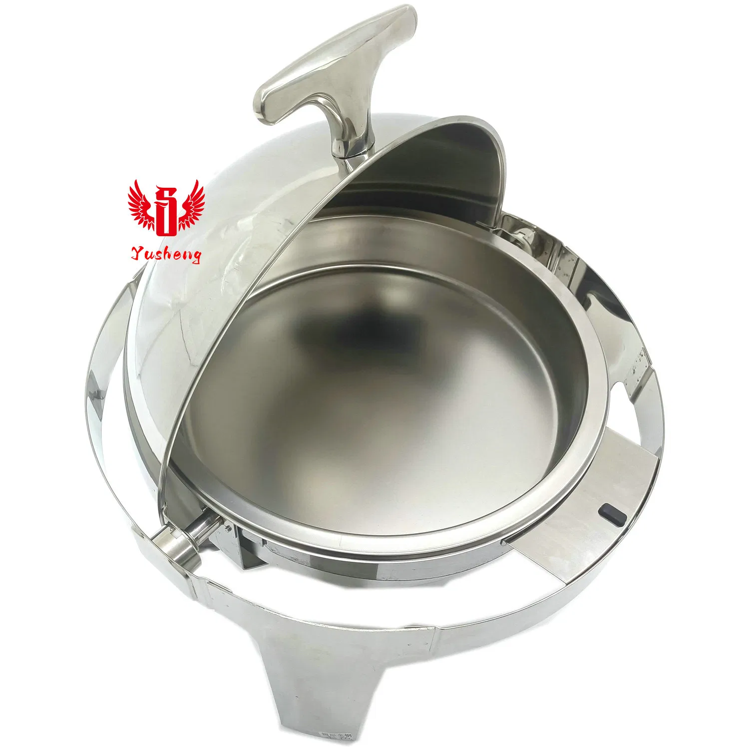 Factory Directly Offer Stainless Steel Round Buffet Dish Full Silver Color Chafing Dish