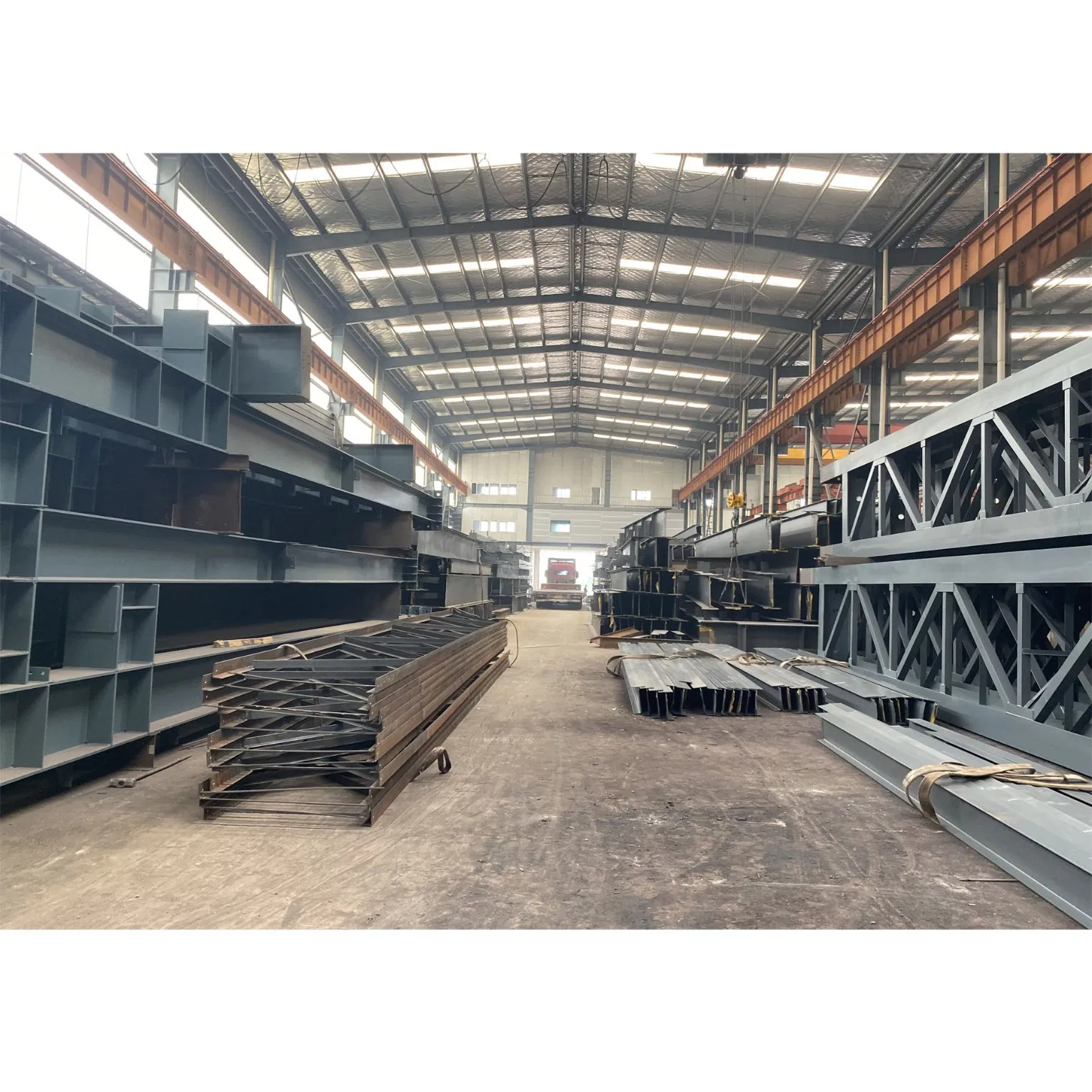 Steel Structural H Beam Steel Structure Lattice Column for Tanzania Hangar