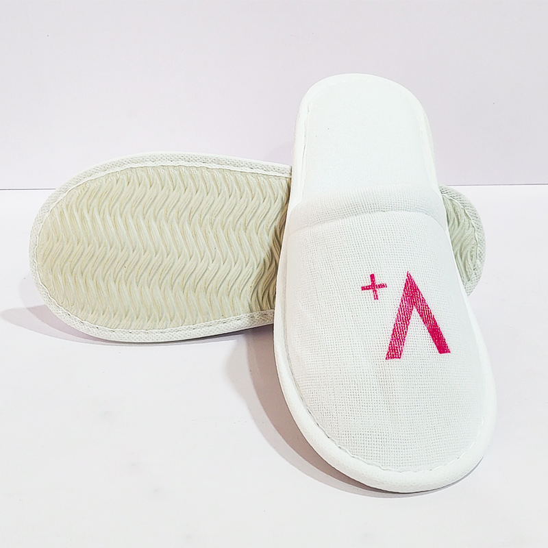Hotel Guest Room Slippers Velour Customized Cotton Hotel Slipper 04